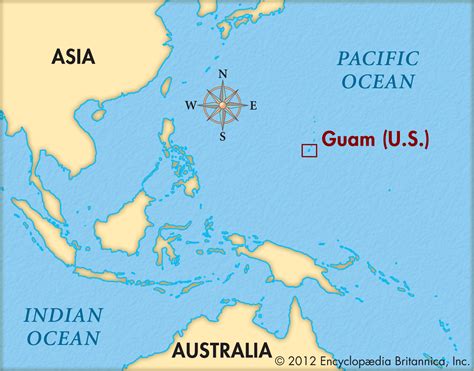 Guam Location on World Map